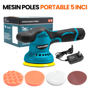 Mesin Poles Mobil Baterai 5 Inch Cordless 12V