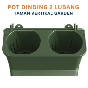 pot bunga gantung dinding minimalis 2 lubang