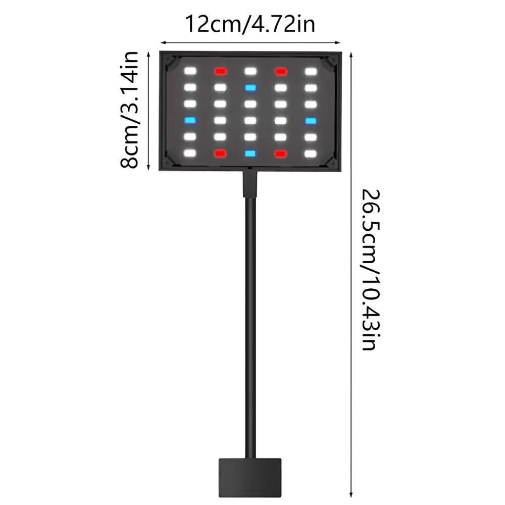 Lampu Akuarium WRGB LED Lampu Gantung Aquarium 3 in 1 Mode Pencahayaan - Gambar 3