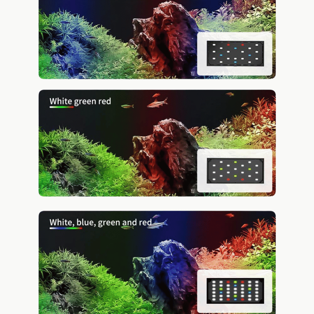 Lampu Akuarium WRGB LED Lampu Gantung Aquarium 3 in 1 Mode Pencahayaan - Gambar 5
