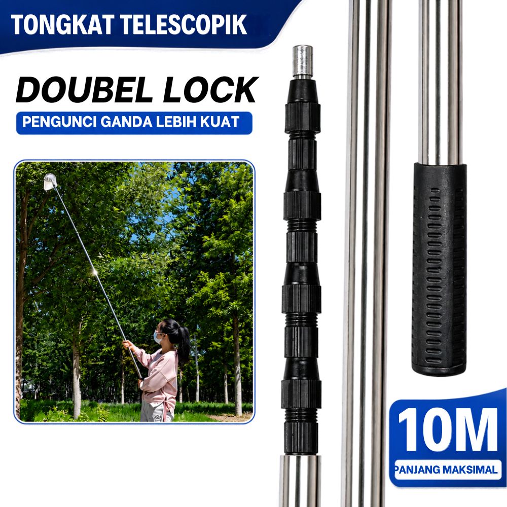 tongkat teleskopik 10 meter