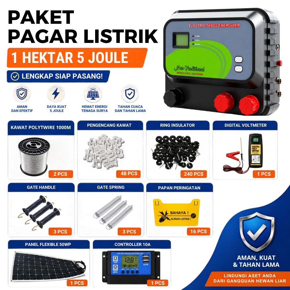 pagar listrik 1 hektar