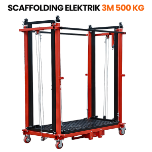 Elektrik Scaffolding Lift 3 Meter Mobile Folding Platform 500 kg Remote Control