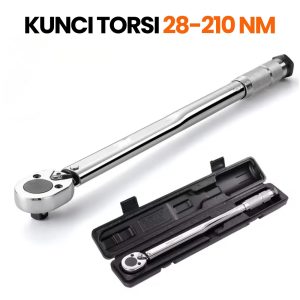 Kunci Momen 1/2 Inci 28-210 Nm Kunci Torsi Preset Ratchet Mobil Motor Cr-V