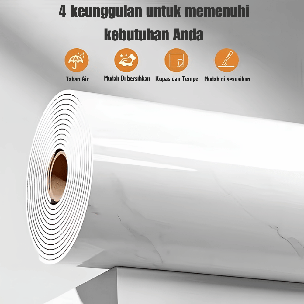 Wallpaper Dinding Vynil 60X300 CM Motif Granit Marmer Modern Stiker Foam Tembok Lantai - Gambar 3