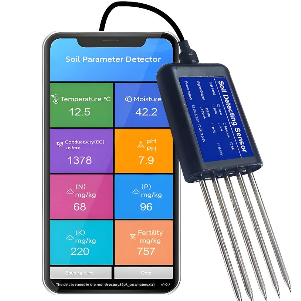 Soil Tester 8 in 1 Digital USB Alat Ukur pH Tanah NPK Terbaik - Gambar 4