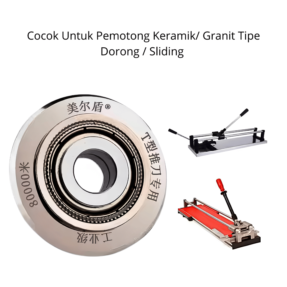 Refil Roda Potong Granit 80.000M Pemotong Keramik Kaca Premium - Gambar 2