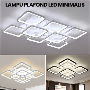Lampu Plafond LED Minimalis Modern Chandelier Light Lampu Hias 90 Watt