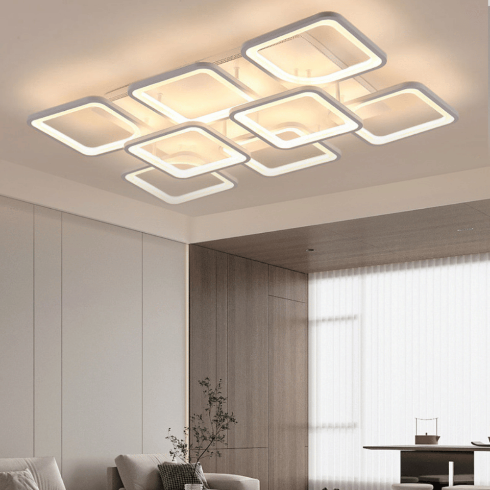 Lampu Plafond LED Minimalis Modern Chandelier Light Lampu Hias 90 Watt - Gambar 5