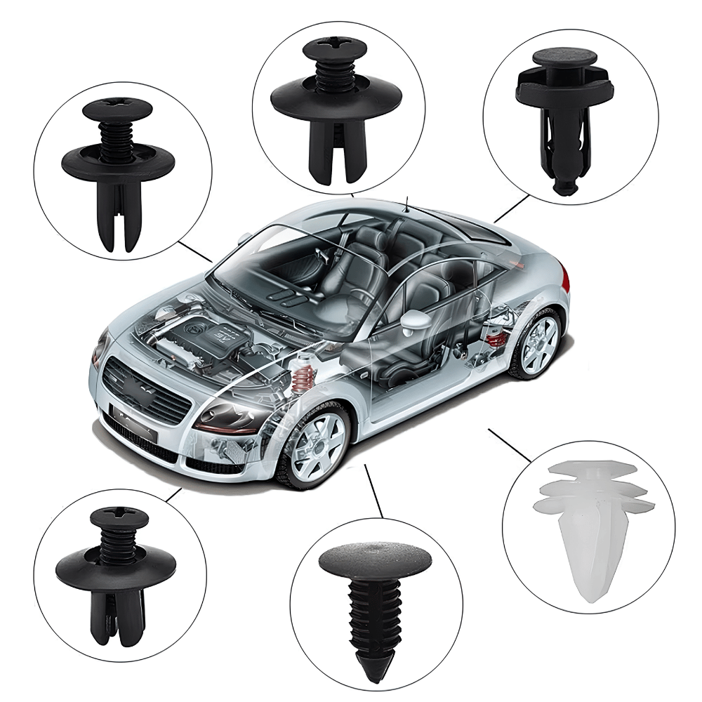 Klip Bemper Mobil 100 Pcs Baut Pengunci Bodi Motor Mobil Panlel Pintu Universal - Gambar 4