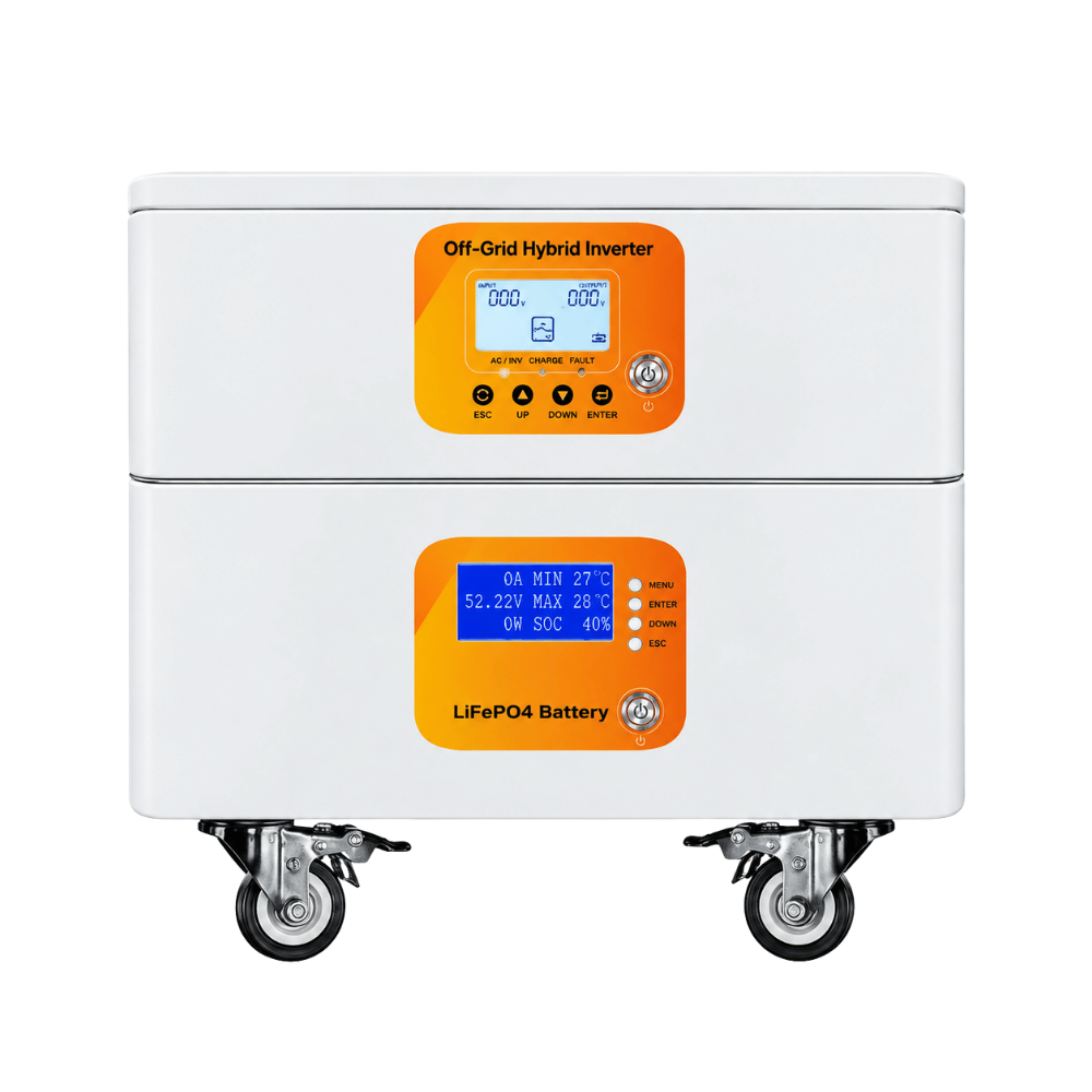 Paket PLTS Hybrid Inverter 24V 3600W Baterai LiFePO4 3.84kWh 7.68kWh dengan Panel Surya - Gambar 4