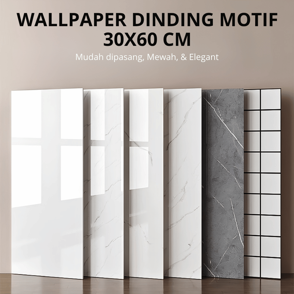Wallpaper Dinding Vynil Motif Granit Stiker Dekorasi Tembok