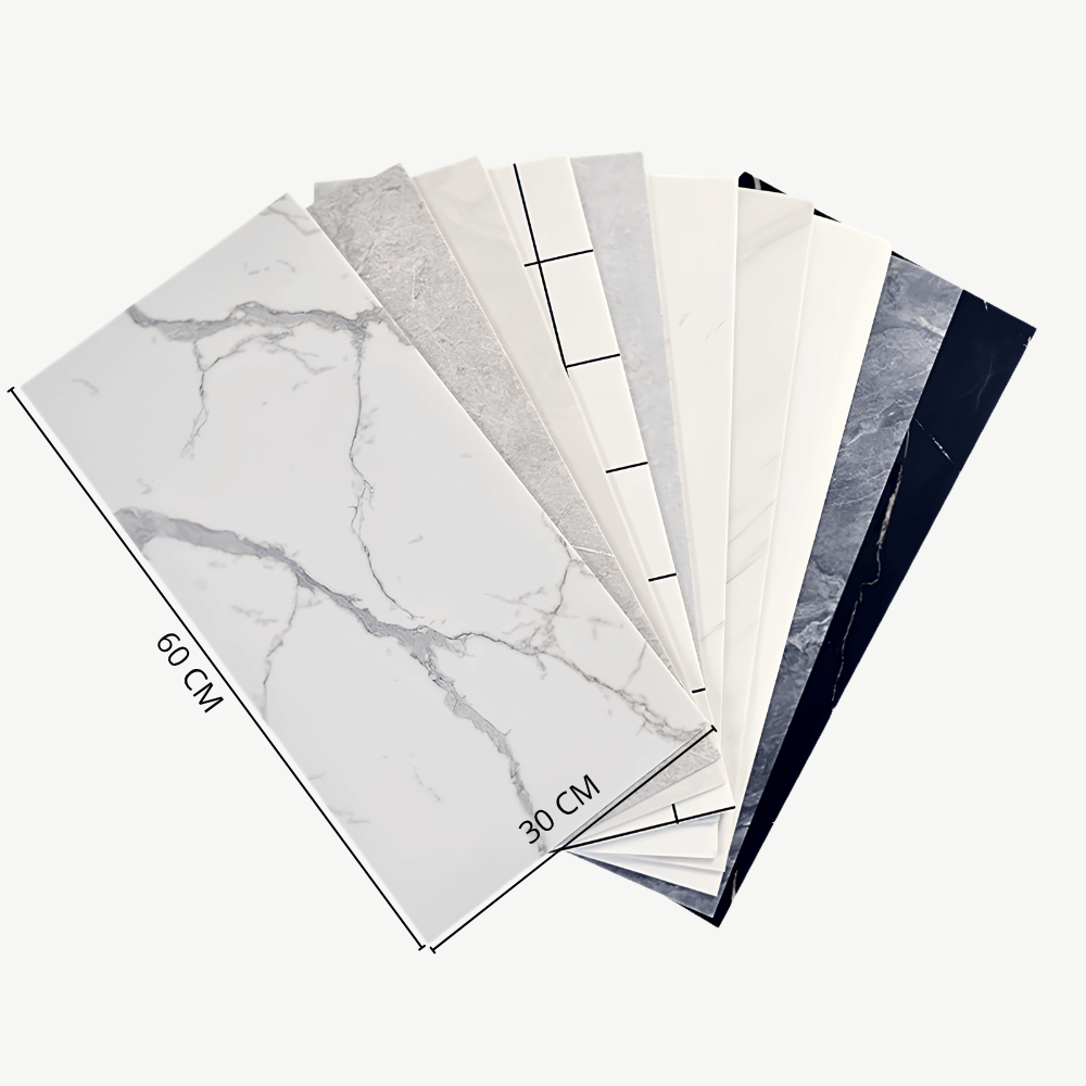 Wallpaper Dinding Vynil 10 Lembar 30X60CM Motif Granit Stiker Dekorasi Tembok - Gambar 2