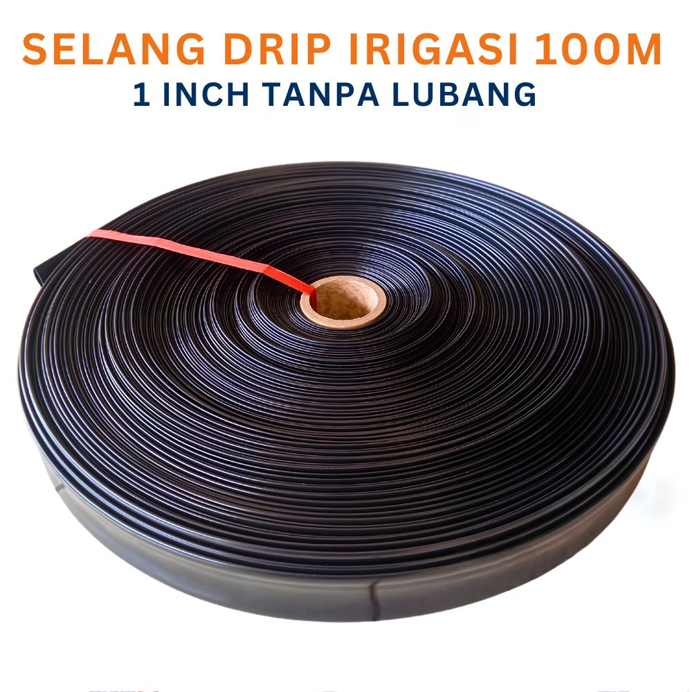 Selang Drip Irigasi Tetes Pertanian Panjang 100 Meter Tanpa Lubang