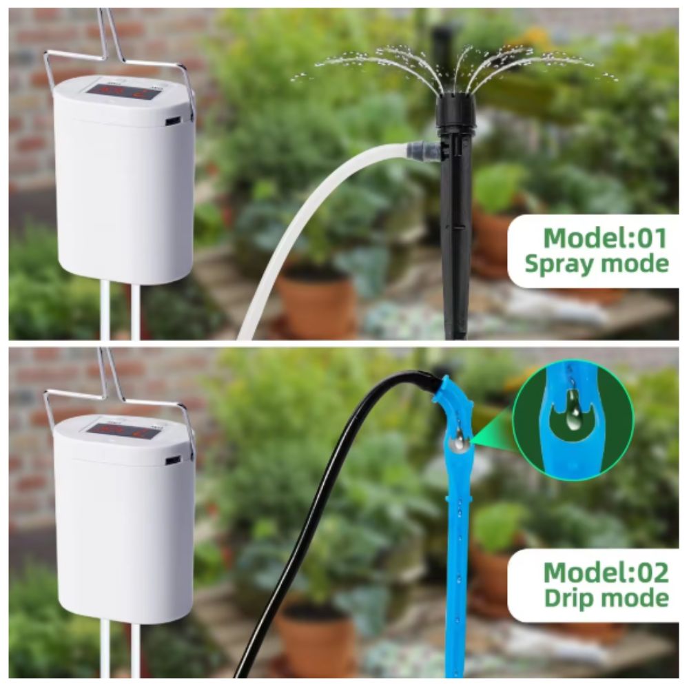 Water Timer Mini 4 Cabang Siram Tanaman Pot Otomatis - Gambar 5