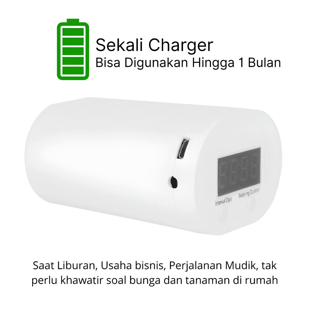 Water Timer Mini 4 Cabang Siram Tanaman Pot Otomatis - Gambar 2