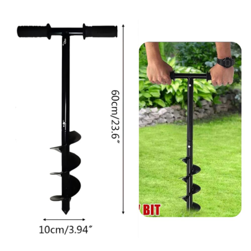 Mata Bor Tanah Biopori Resapan Titanium Spiral Garden Auger - Gambar 3