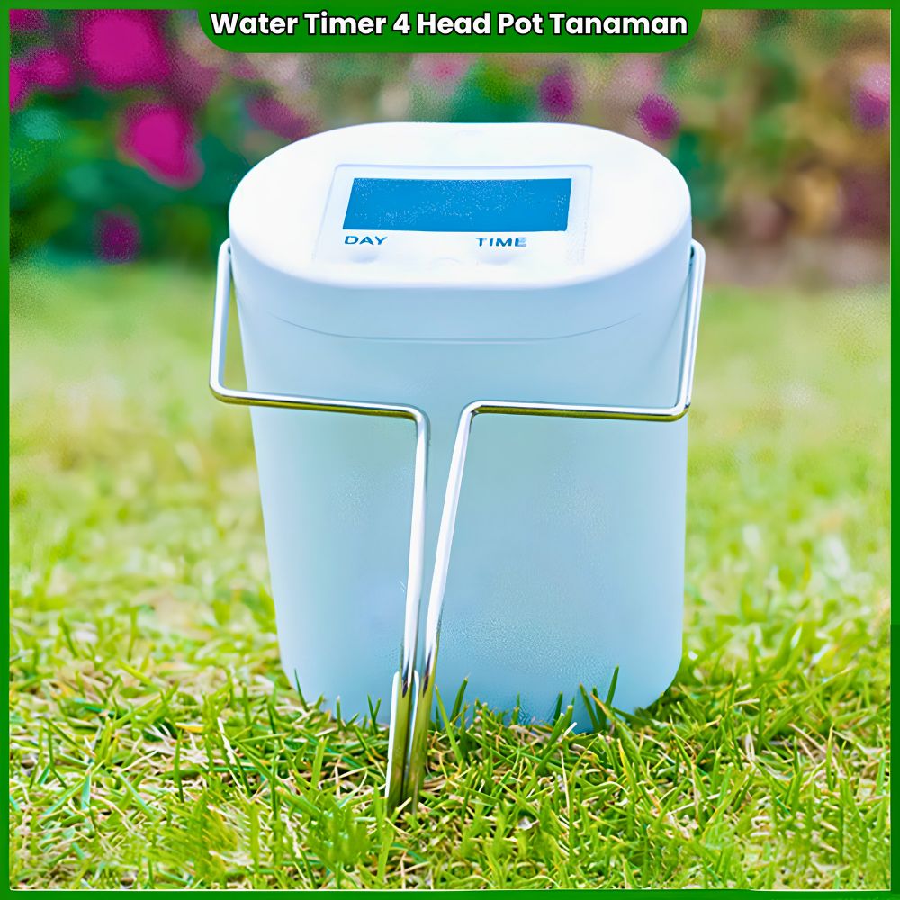 Water Timer Mini 4 Cabang Siram Tanaman Pot Otomatis - Gambar 4