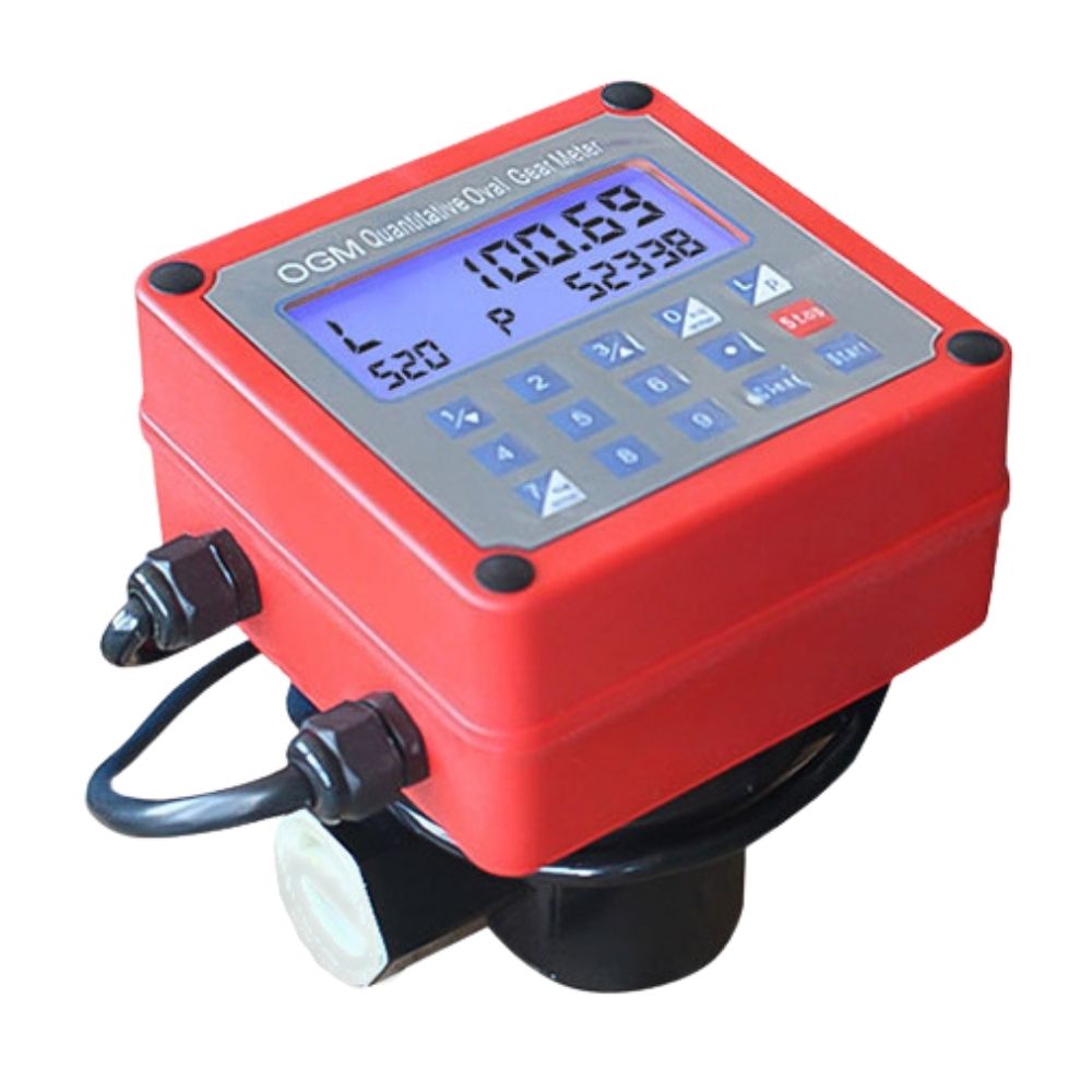 Flowmeter Minyak Digital OGM Oval Gear Meter Pengukur Aliran BBM - Gambar 2