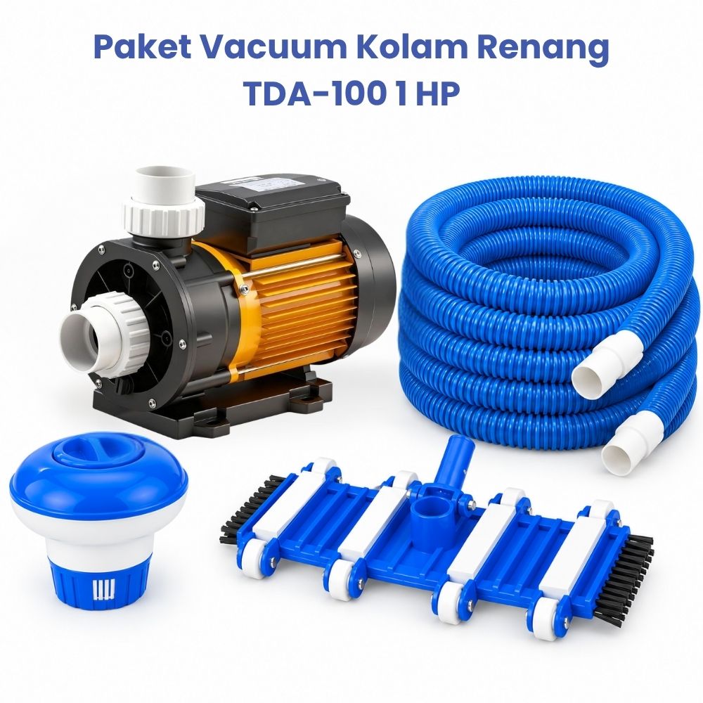 Paket Pompa Vacuum Kolam TDA-100 Mesin Vacuum Kolam Renang 1 HP - Gambar 4