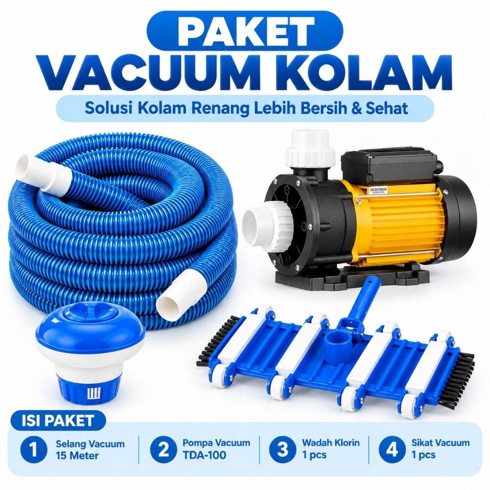paket pompa vacuum kolam