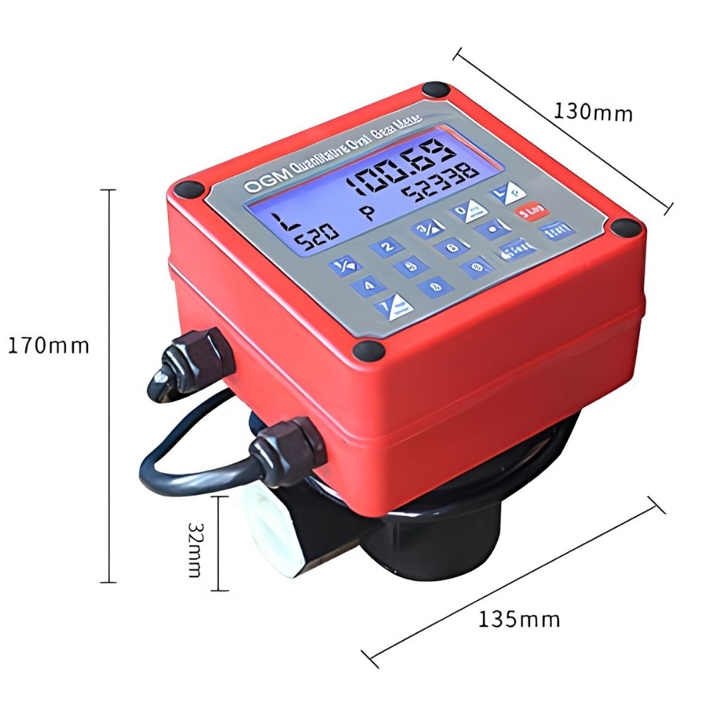 Flowmeter Minyak Digital OGM Oval Gear Meter Pengukur Aliran BBM - Gambar 5