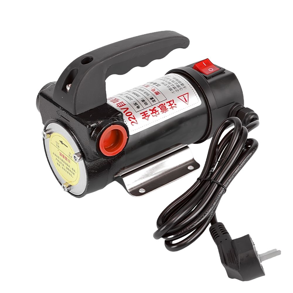 Pompa Transfer Minyak Solar AC DC Paket Pompa Minyak Oli Fuel Nozzle Flowmeter Digital - Gambar 4
