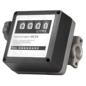 Flowmeter Minyak Solar Analog Flow Meter 4 Digit Alat Ukur Debit Cairan BBM