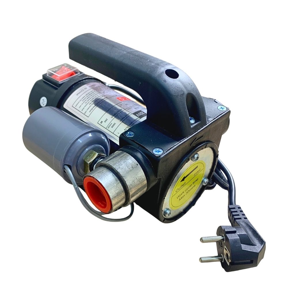 Pompa Transfer Minyak Solar AC DC Paket Pompa Minyak Oli Fuel Nozzle Flowmeter Digital - Gambar 5
