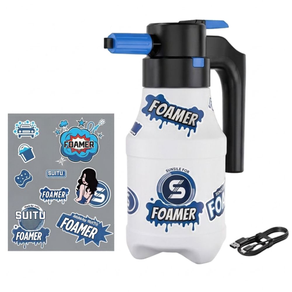 Foam Sprayer Portable Terbaik Mesin Semprot Cuci Busa Salju Elektrik Baterai Charge - Gambar 4
